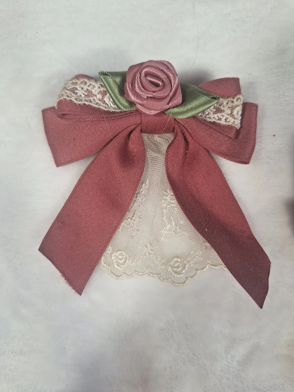 Innocent World Pink Rose Lace Hair Bows | Set of 2 | Classic Lolita